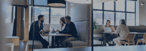 CyberGrant_Corporate teams exchanging sensitive information through encrypted file sharing platforms to ensure data protection and compliance.